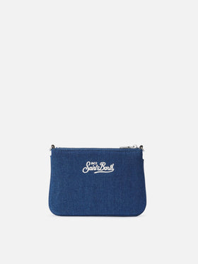 Parisienne Mini-Umhängetasche aus Denim