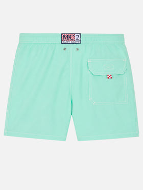 Klassische leichte Badeshorts Patmos in Salbeigrün 