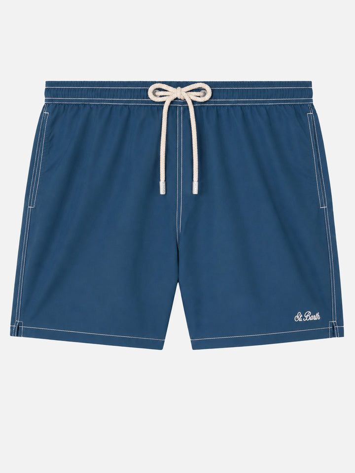 Short de bain léger classique bleu marine Patmos 