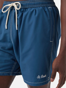 Light blue mid-length classic light swim shorts Patmos