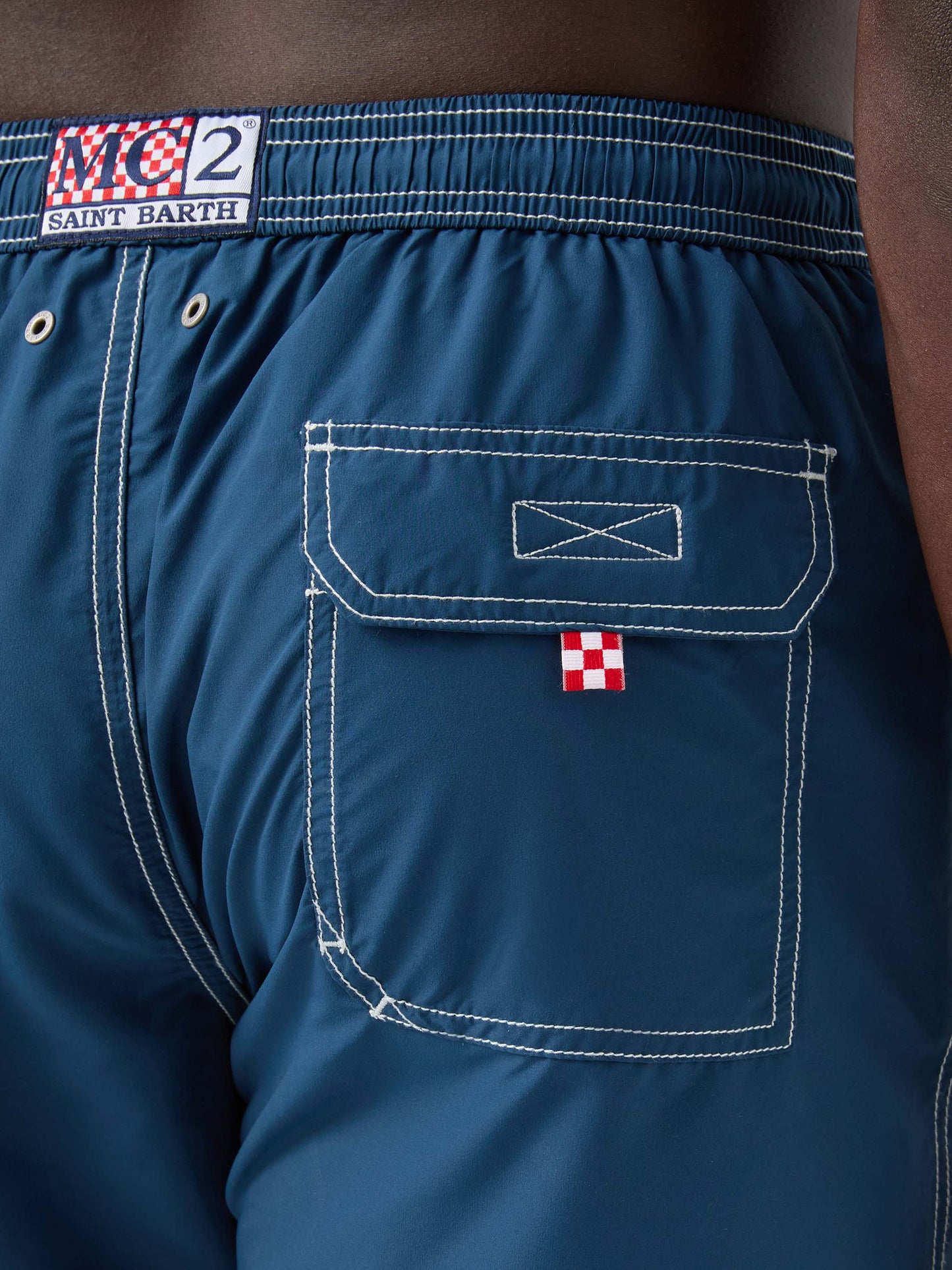 Patmos classic swim shorts in marine blue