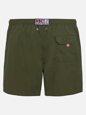 Vintage military green mid-length swim shorts Patmos Used