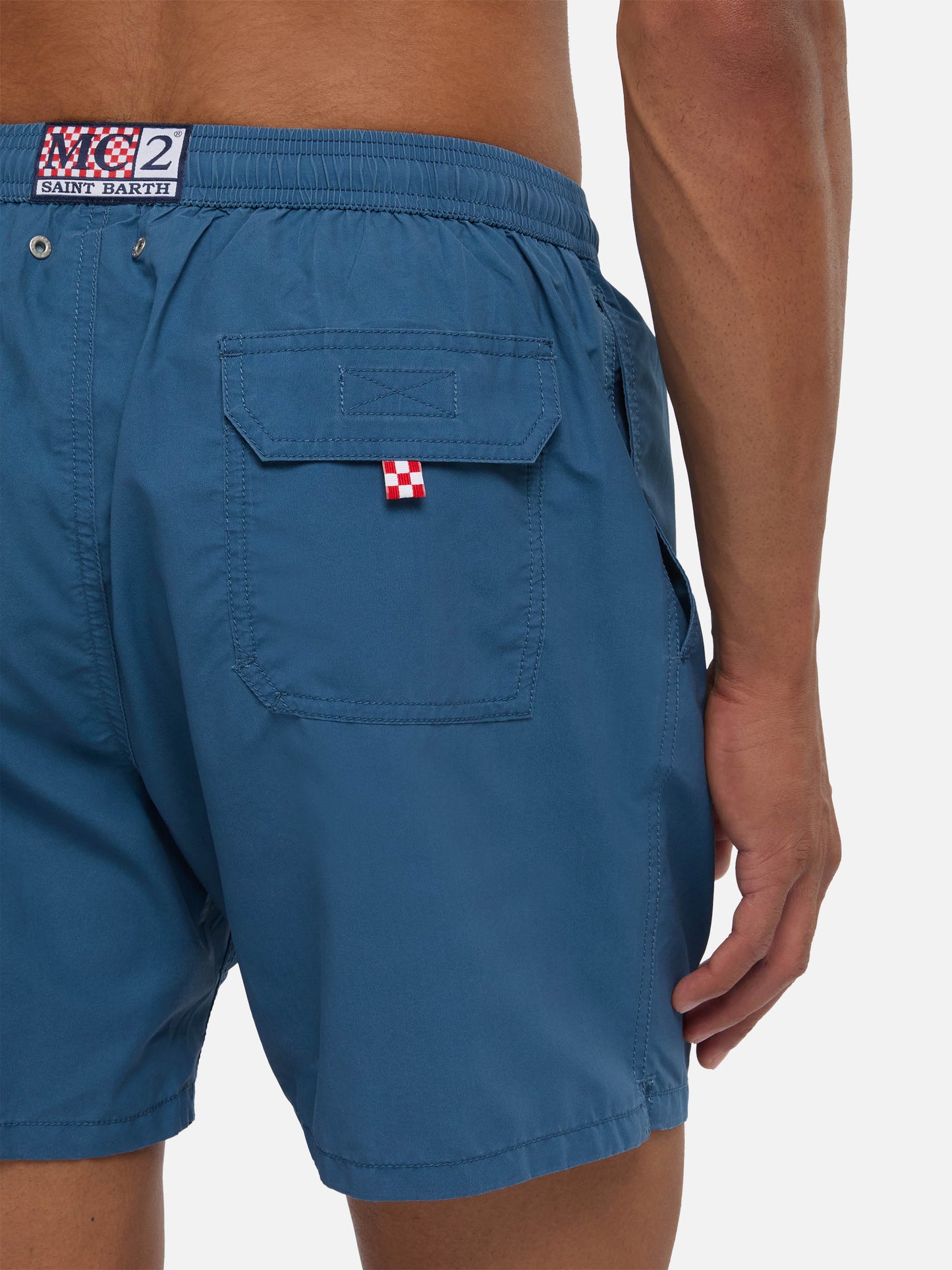 Vintage dusty blue mid-length swim shorts Patmos Used