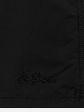 Black long swim shorts Patmos - MC2 Saint Barth