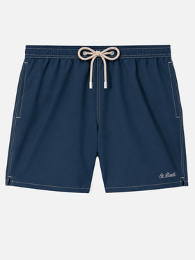 Navy blue long swim shorts Patmos
