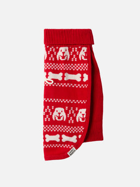 Hundepullover mit Merry-Stickerei 
