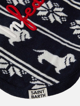 Dog sweater with Infedele embroidery