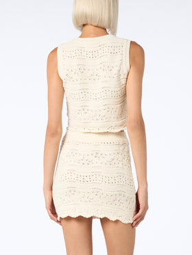 Woman cotton knit mini skirt Apple - MC2 Saint Barth