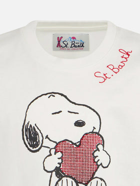 Camiseta para niña de algodón pesado con estampado de Snoopy con strass | SNOOPY PEANUTS™ SPECIAL EDITION 