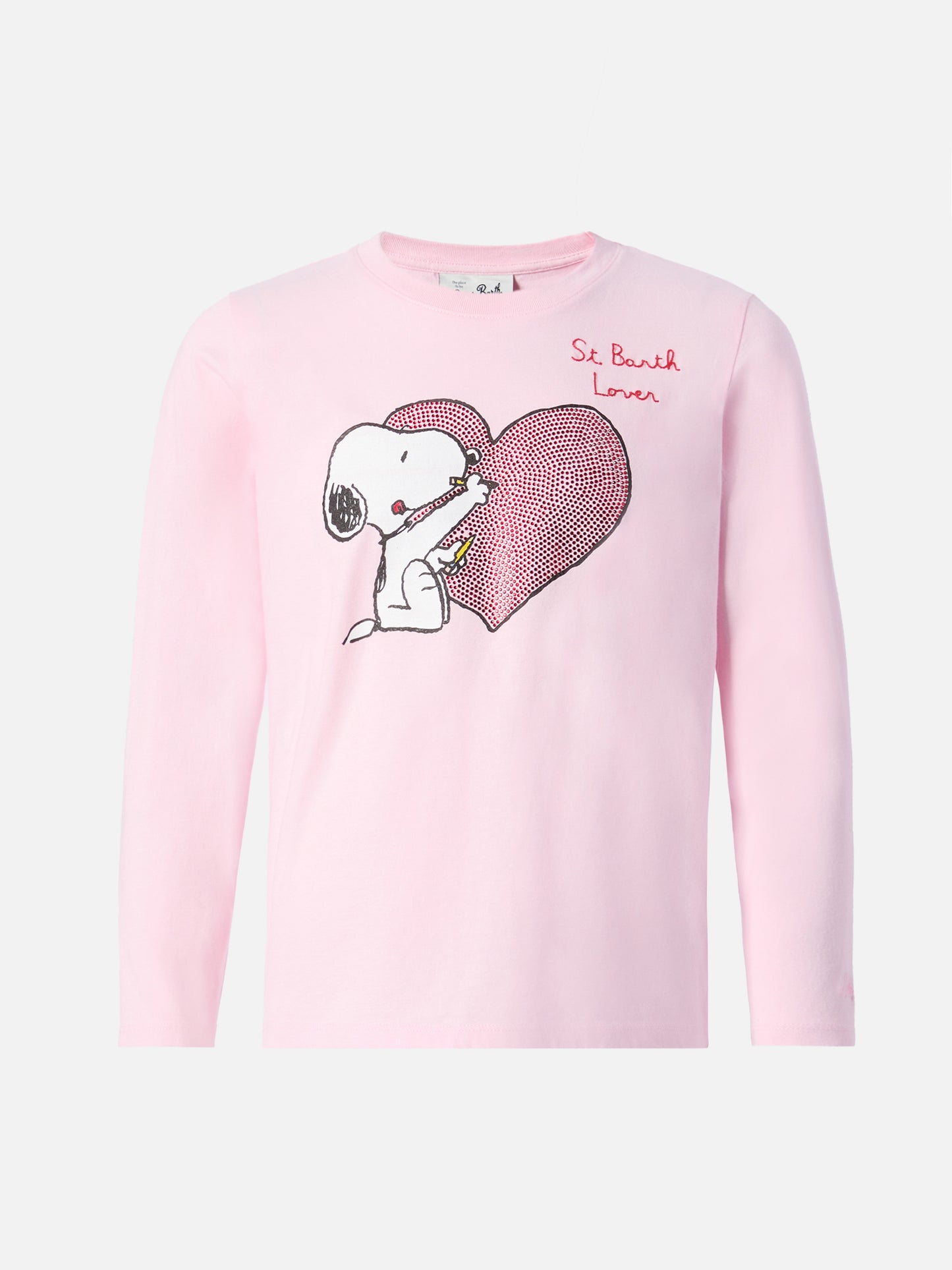 Camiseta rosa Penny con estampado de Snoopy con strass | Edición especial 
