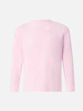 T-shirt rose Penny avec broderie Bella e Monella 