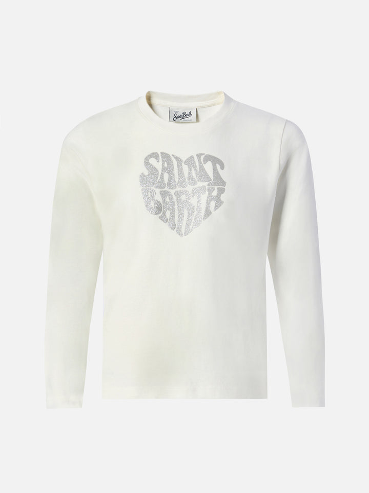 Penny white t-shirt  Saint Barth glitter print