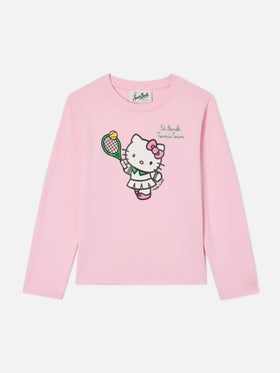 Penny T-Shirt in Rosa mit Hello Kitty Tennis Team-Print 