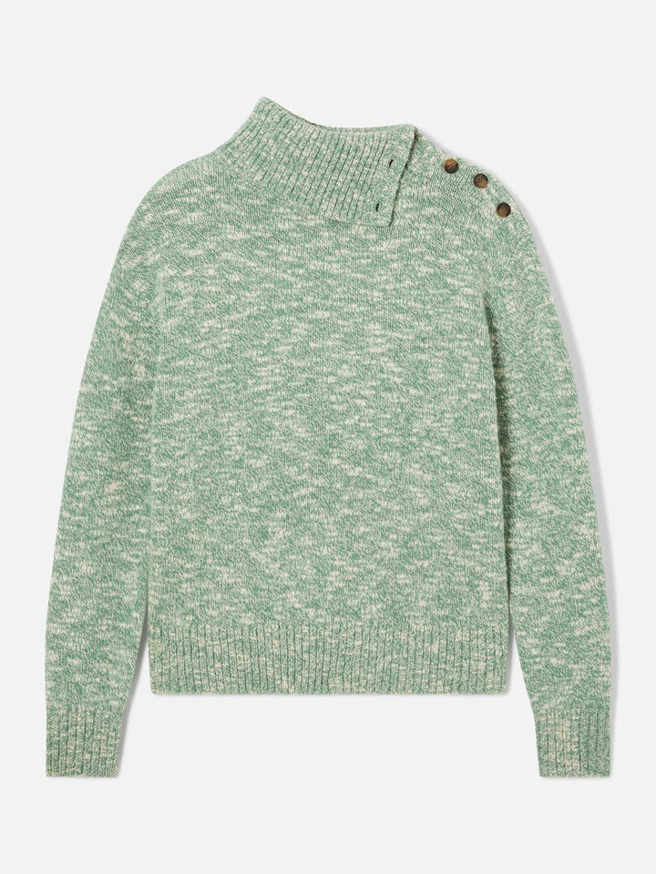 Pull en laine à col roulé Sage Philomene avec broderie logo 