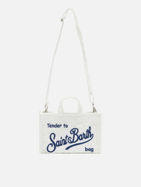White Sangallo lace Phone Bag - MC2 Saint Barth