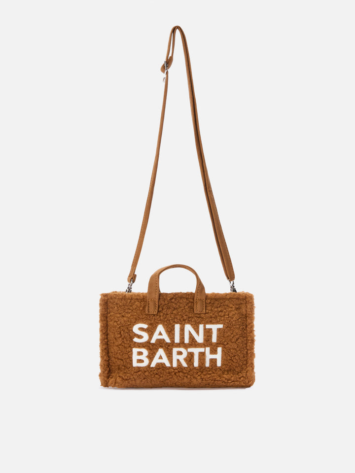 Mini Phone Bag Teddy in brown sherpa