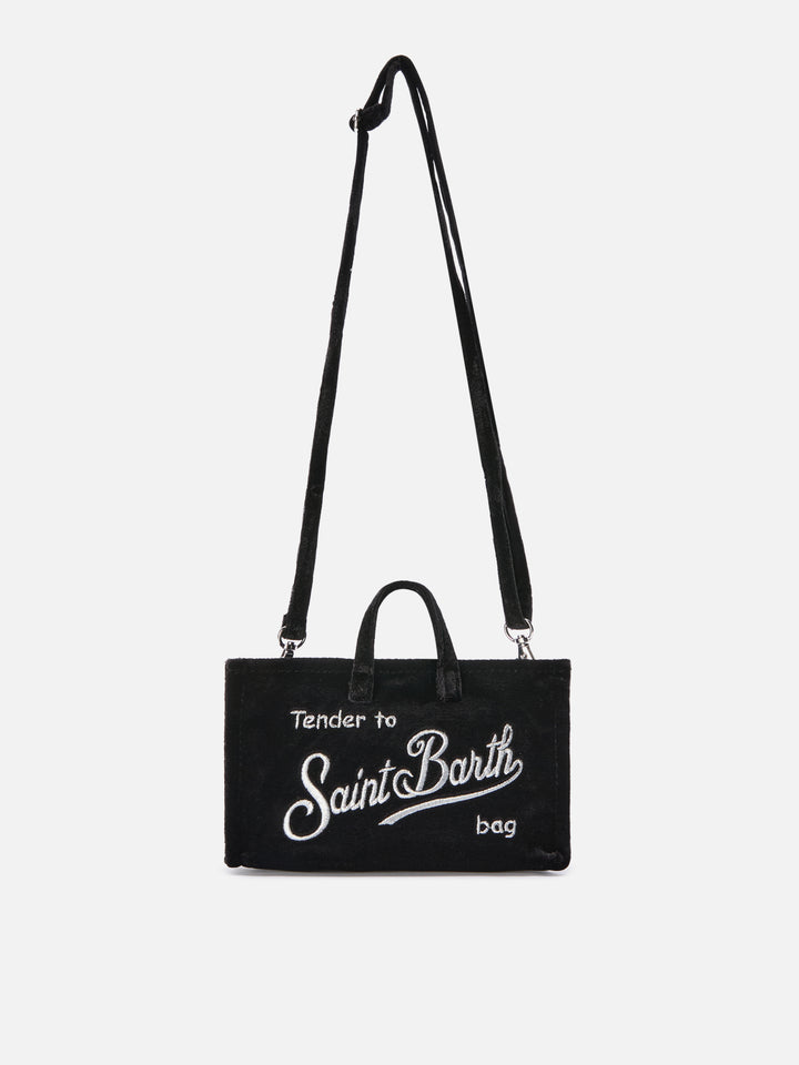 Mini Phone Bag Velvet in black velvet
