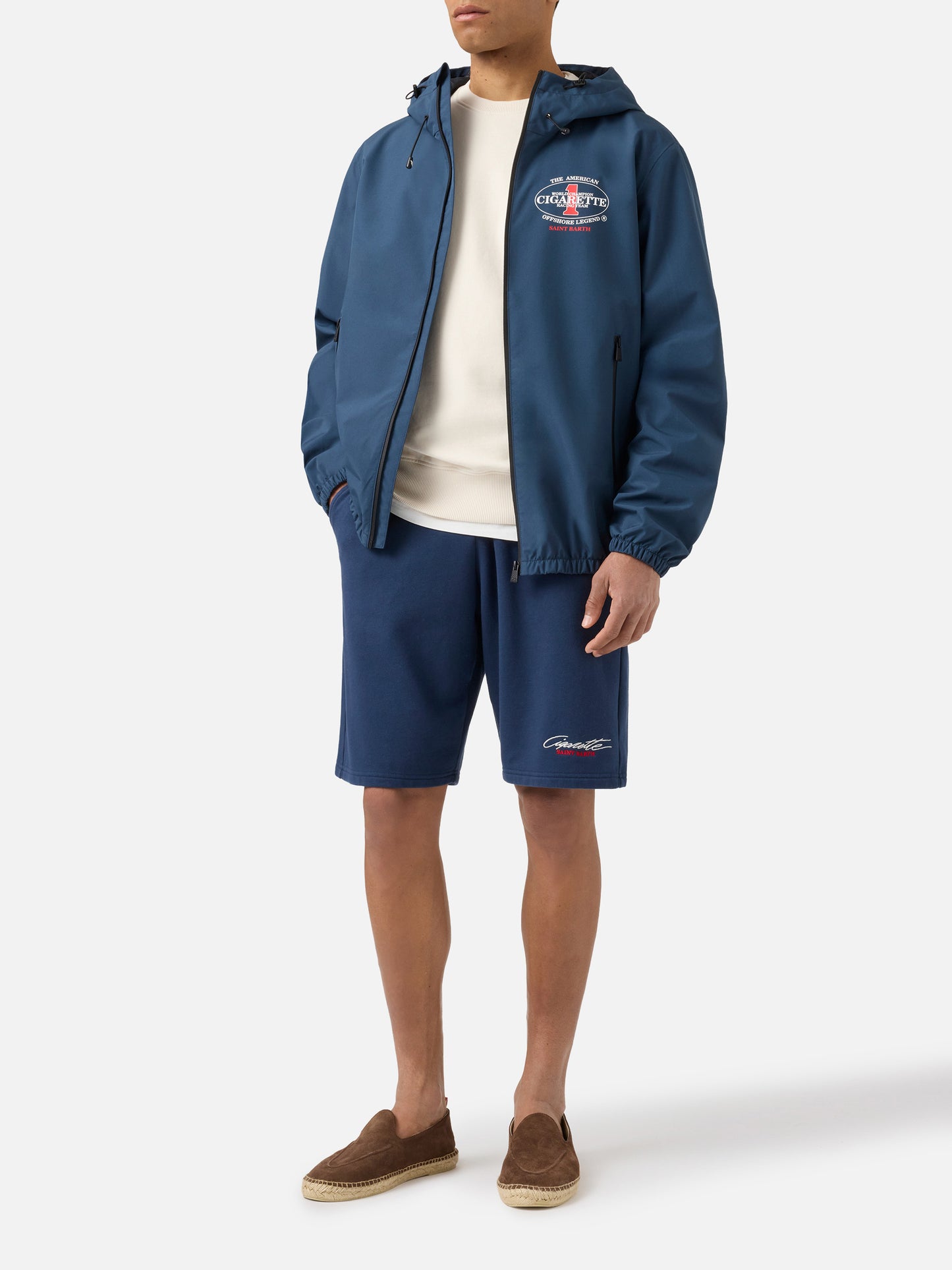 Chaqueta técnica Pilot azul marino con estampado Cigarette | Edición Especial 