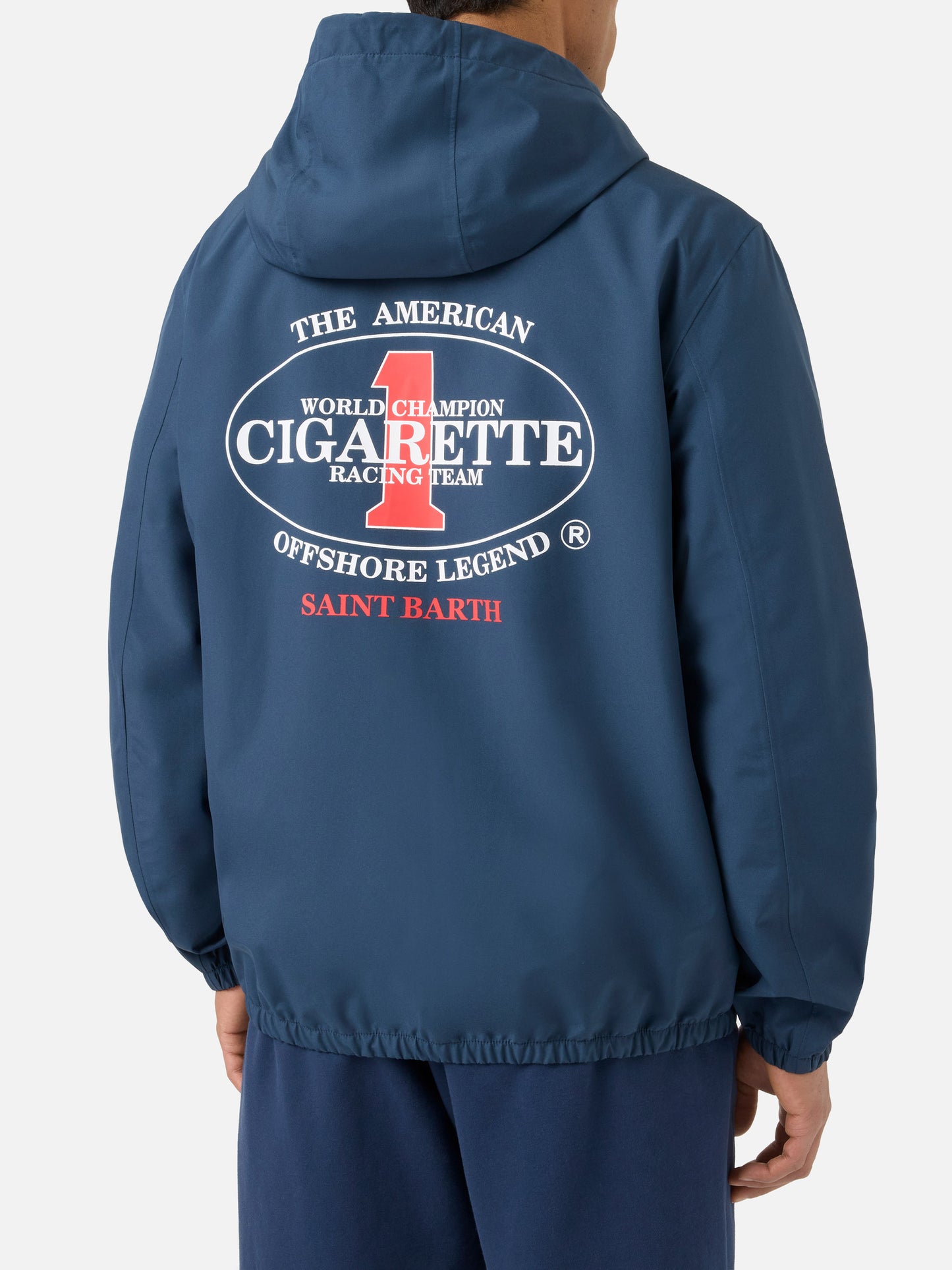 Chaqueta técnica Pilot azul marino con estampado Cigarette | Edición Especial 