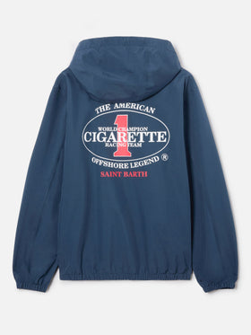 Chaqueta técnica Pilot azul marino con estampado Cigarette | Edición Especial 