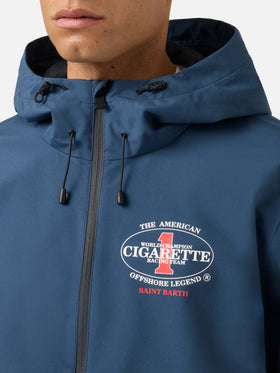 Chaqueta técnica Pilot azul marino con estampado Cigarette | Edición Especial 