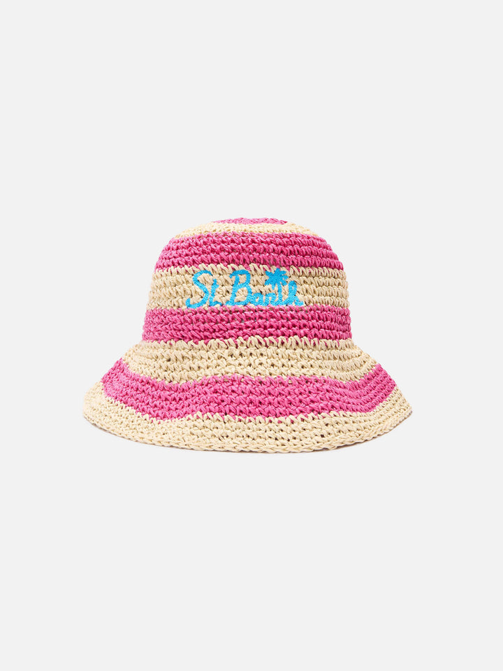 Hut im Polly Bucket-Stil mit Stroheffekt