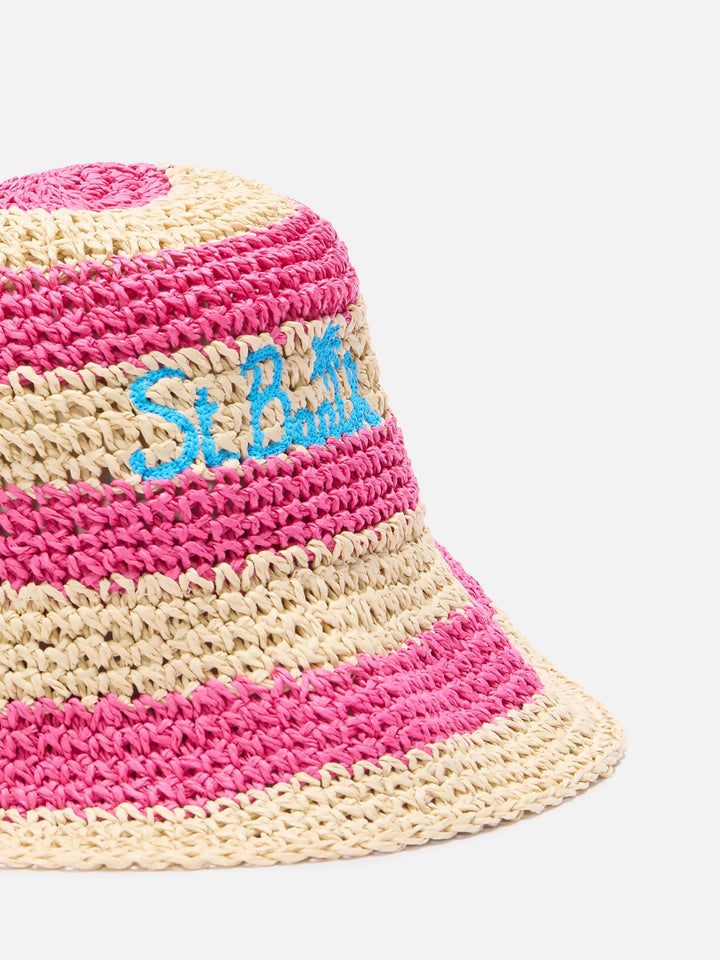 Hut im Polly Bucket-Stil mit Stroheffekt