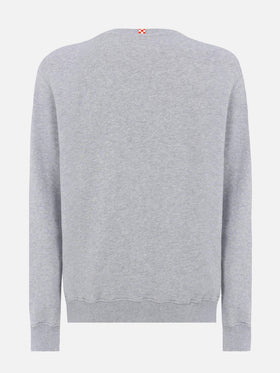Ponza crewneck cotton sweatshirt with St. Barth Sport Club print - MC2 Saint Barth