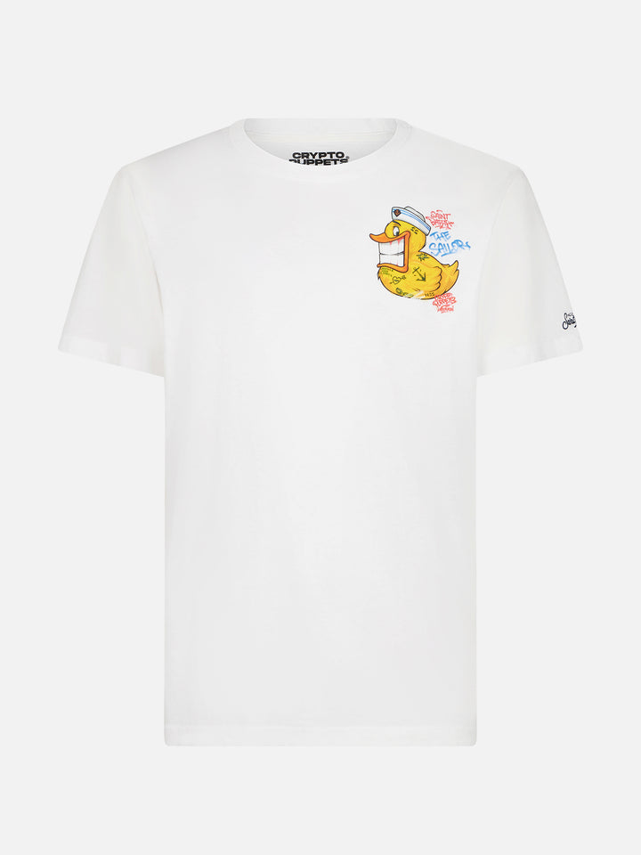 Herren-T-Shirt mit Krypto-Enten-Aufdruck | CRYPTO PUPPETS® SONDERAUSGABE