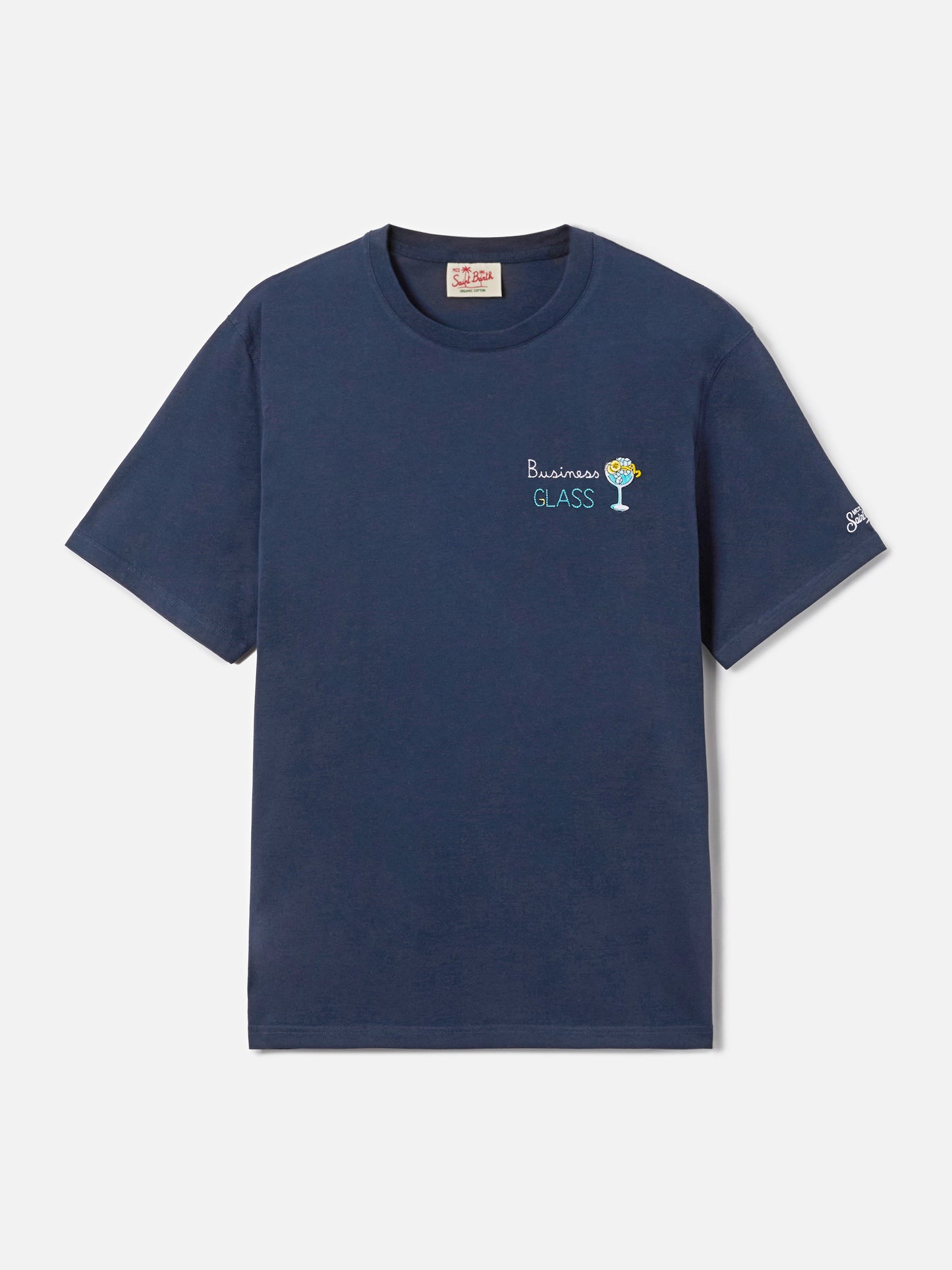 Camiseta Portofino azul con bordado Business Glass 