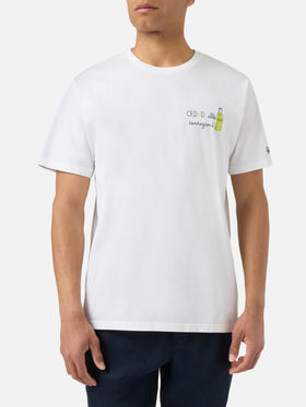 Camiseta Portofino blanca con bordado Cedro Alle Tentazioni | Edición Especial 