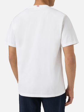 Camiseta Portofino blanca con bordado Cedro Alle Tentazioni | Edición Especial 