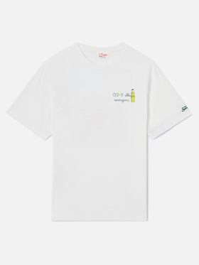 Camiseta Portofino blanca con bordado Cedro Alle Tentazioni | Edición Especial 