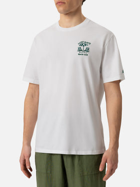 Classic fit cotton jersey t-shirt Portofino with Saint Barth beach club embroidery - MC2 Saint Barth