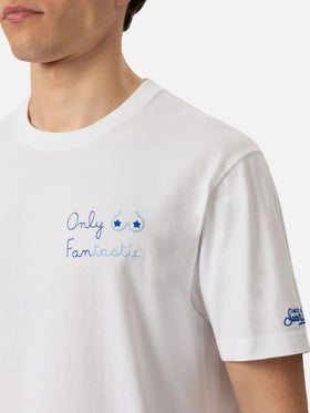 Classic fit cotton jersey t-shirt Portofino with Only Fantastic embroidery - MC2 Saint Barth