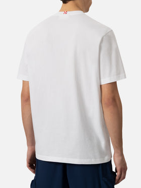 Classic fit cotton jersey t-shirt Portofino with Only Fantastic embroidery - MC2 Saint Barth