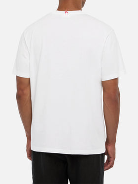 T-shirt en jersey de coton Portofino avec broderie St. Barth habituè 