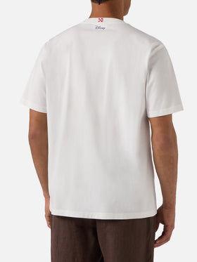 Camiseta Portofino blanca con bordado Time Is Money! | Edición Especial 