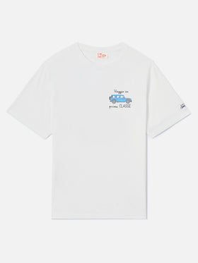 T-shirt Portofino blanc avec broderie Viaggio In Prima Classe 