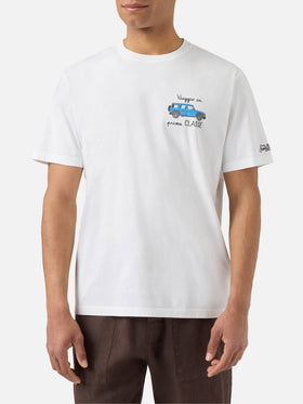 T-shirt Portofino blanc avec broderie Viaggio In Prima Classe 