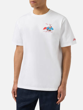 Camiseta Portofino blanca con bordado Vai Tra Ci Penso Io! | Edición Especial 