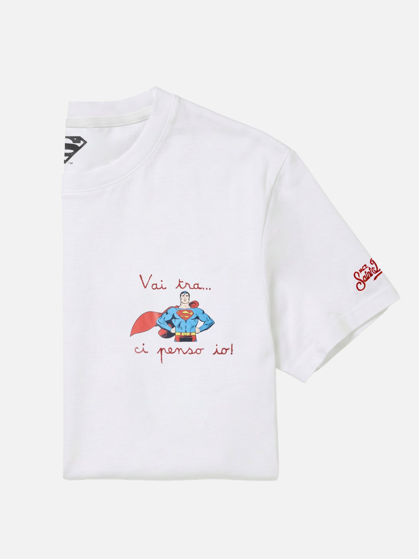 Camiseta Portofino blanca con bordado Vai Tra Ci Penso Io! | Edición Especial 