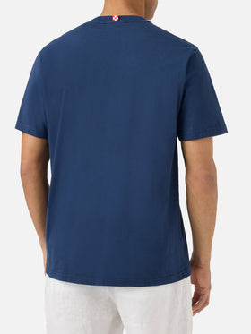 T-shirt Portofino blu con ricamo Mi Piacciono Le Bionde