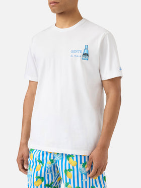 T-shirt Portofino blanc avec broderie Gente Di Mare | Édition spéciale 