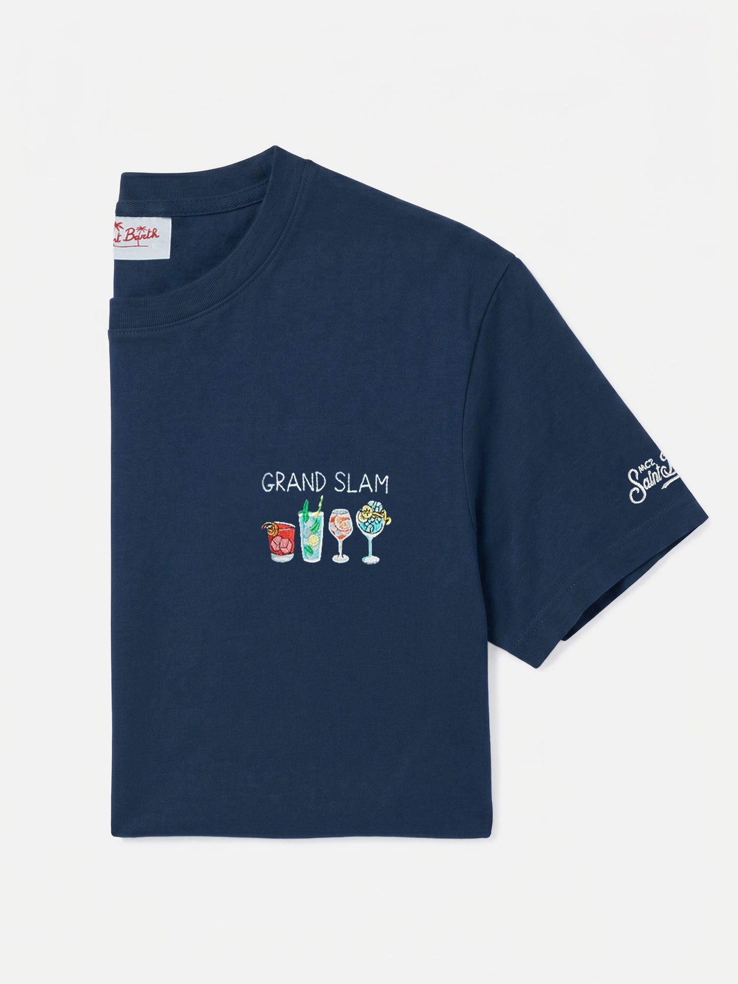 Blue Portofino T-shirt with Grand Slam embroidery