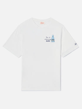 T-shirt Portofino blanc avec broderie Non C'è Estate Senza Mare | Édition spéciale 