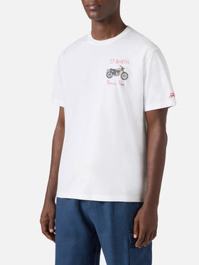 Camiseta Portofino blanca con bordado Born Free | Edición Especial 