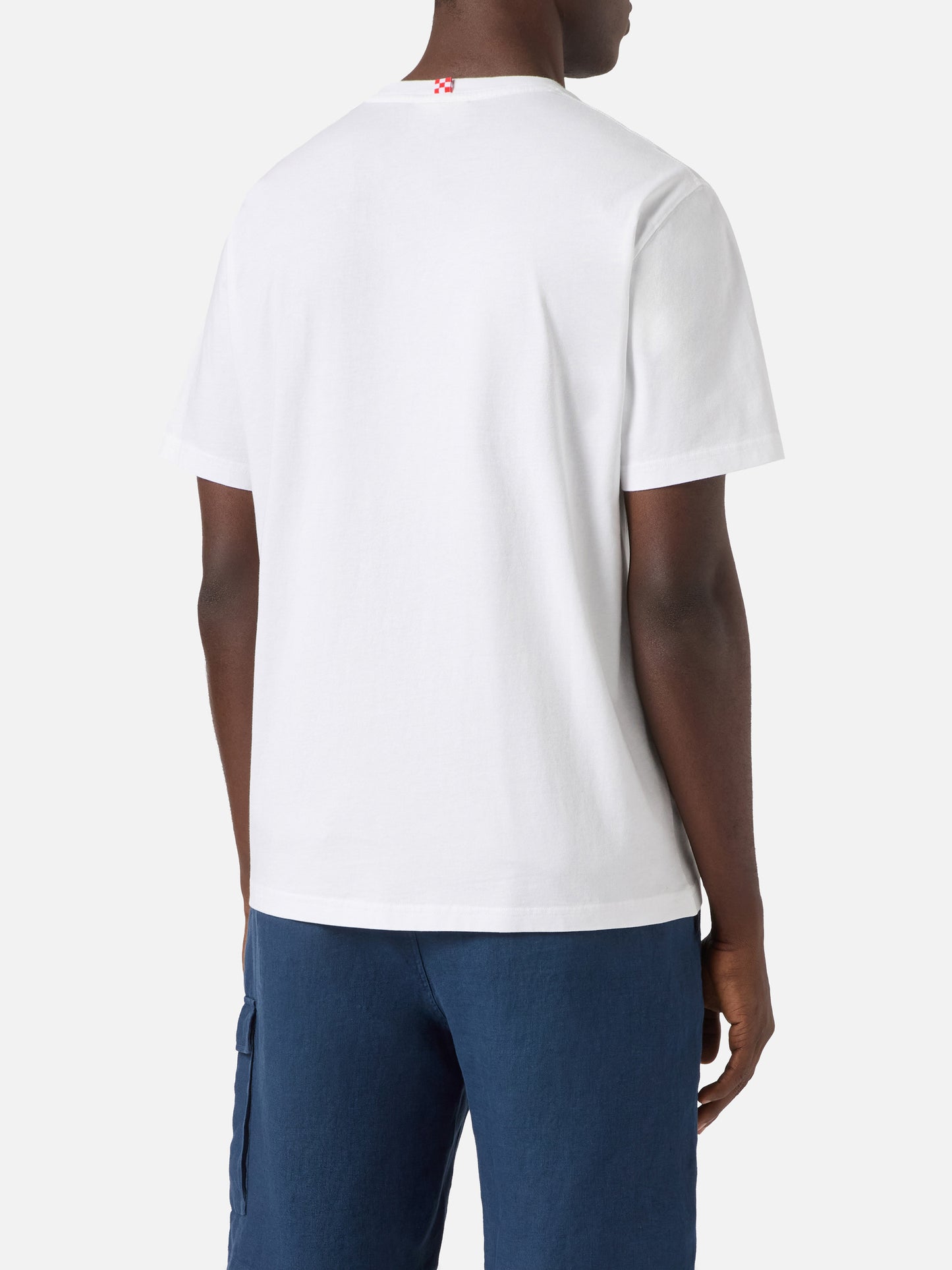 Camiseta Portofino blanca con bordado Born Free | Edición Especial 