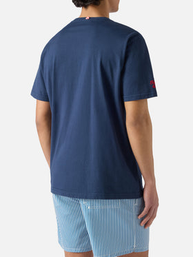 T-shirt Portofino blu con ricamo L'estate Sta Finendo