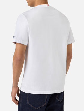 Camiseta Portofino blanca con bordado Non Sono Bello Piaccio! 